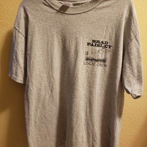 Gray Brad Paisley Time Well Wasted Tour 2006 Local Crew T-Shirt Size L